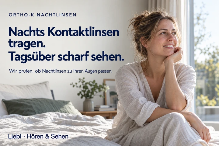 Ortho-K Nachtlinsen: Nachts Kontaktlinsen tragen, tagsüber scharf sehen. Wir prüfen, ob Nachtlinsen zu Ihren Augen passen.